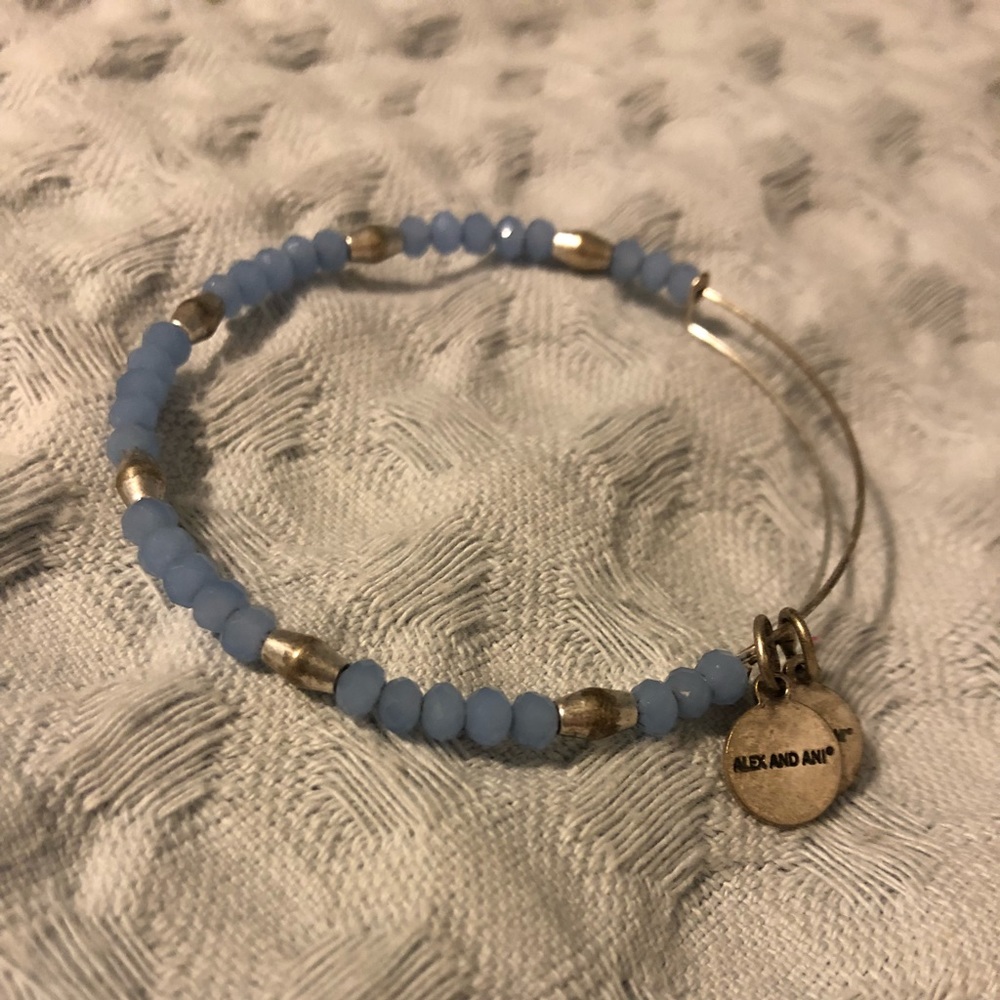 Lavender and Silver Alex and Ani Bracelet